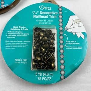 Dritz Home Decorative Nailhead Trim 5yd -  Antique Gold 7/16‎ inch